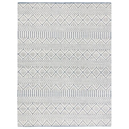Safavieh 6 x 9 ft. Natural Bohemian Rectangle Hand Loomed Rug Ivory & Blue NAT857A-6
